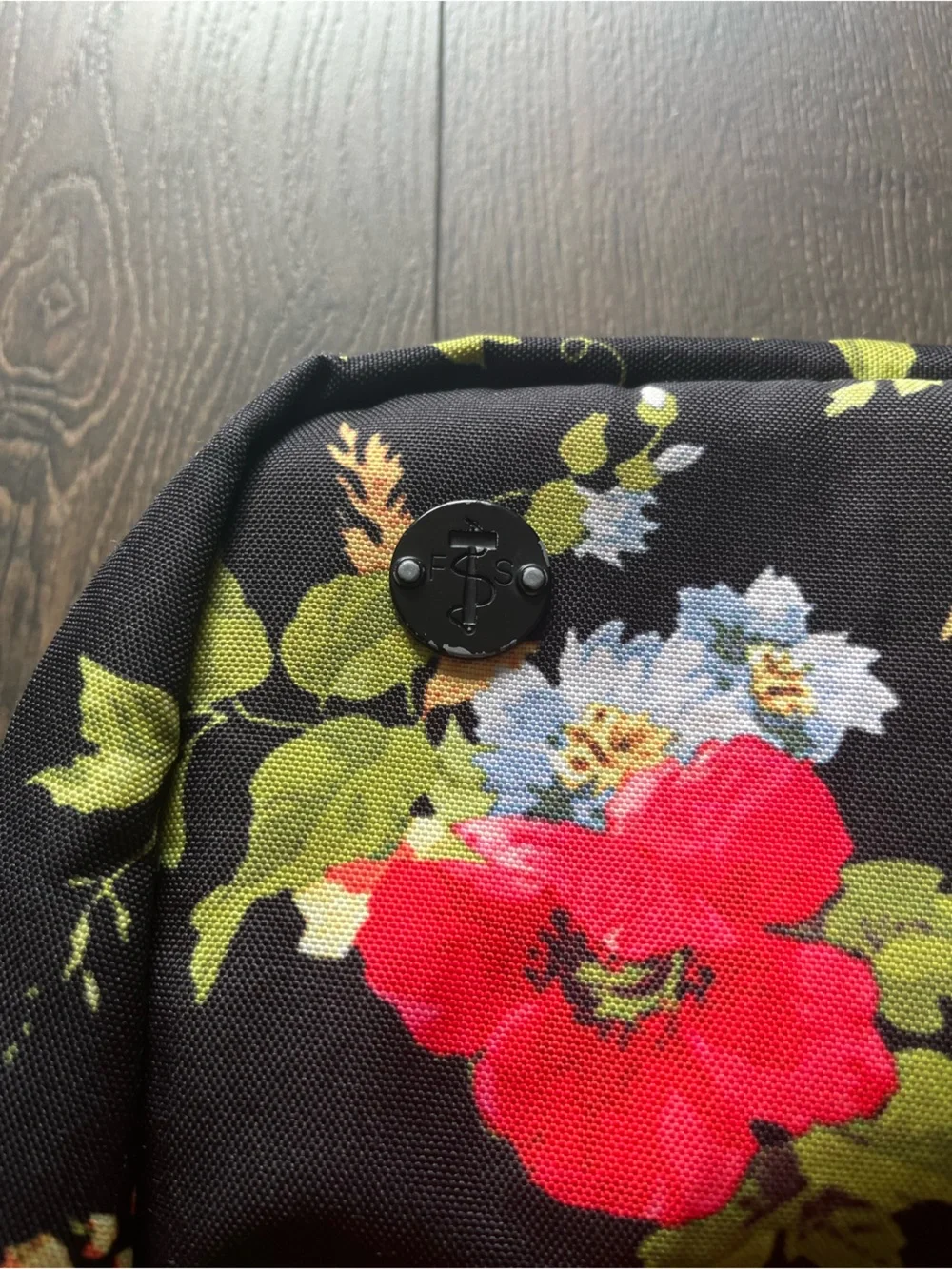 Focused Space Tropical Floral Print Backpack
